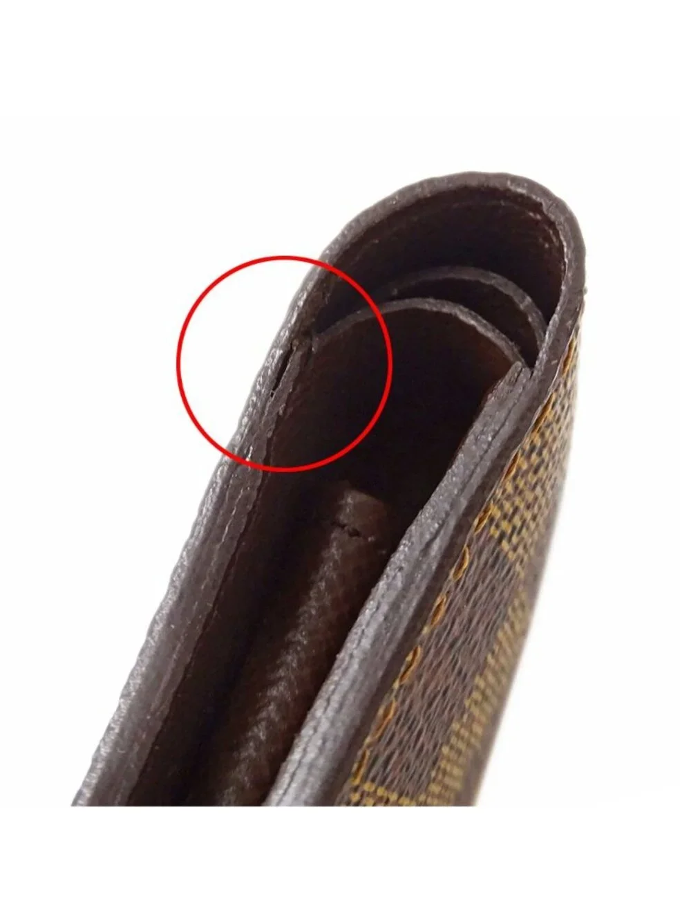 Louis Vuitton Wallet Damier Bifold Portefeuille Marco Brown